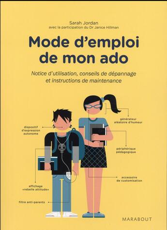 Couverture du livre « Mode d'emploi de mon ado » de James Hillman et Sarah Jordan aux éditions Marabout