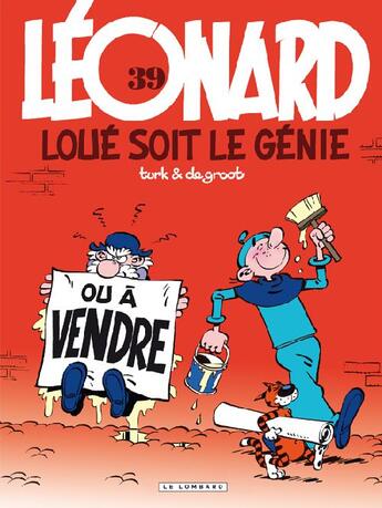 Couverture du livre « Léonard Tome 39 : loué soit le génie » de Bob De Groot et Turk aux éditions Lombard