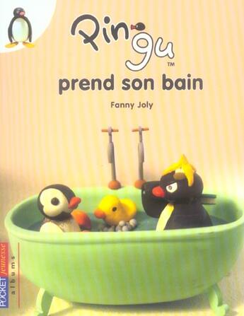 Couverture du livre « Pingu prend son bain - vol08 » de Fanny Joly aux éditions Pocket Jeunesse