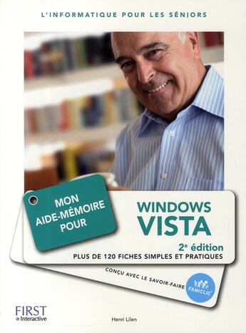 Couverture du livre « Mon aide-mémoire pour Windows Vista (2e édition) » de Lilen Henri aux éditions First Interactive