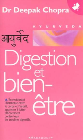 Couverture du livre « Digestion Et Bien-Etre » de Deepak Chopra aux éditions Marabout