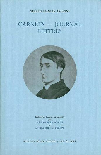 Couverture du livre « Carnets, journal, lettres » de Hopkins G M. aux éditions William Blake & Co