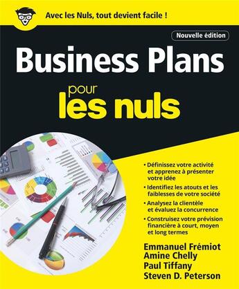 Couverture du livre « Business plans pour les nuls » de Amine Chelly et Emmanuel Fremiot aux éditions First