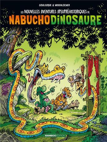 Couverture du livre « Les nouvelles aventures apeupréhistoriques de Nabuchodinosaure t.4 » de Roger Widenlocher et Patrick Goulesque aux éditions Bamboo