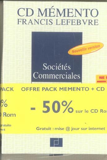 Couverture du livre « Pack societes commerciales 2006 (édition 2006) » de  aux éditions Lefebvre