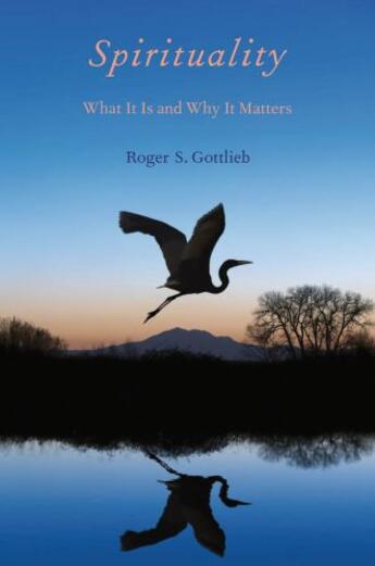 Couverture du livre « Spirituality: What It Is and Why It Matters » de Gottlieb Roger S aux éditions Oxford University Press Usa