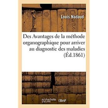 Couverture du livre « Des avantages que presente la methode organographique pour arriver au diagnostic des maladies - obse » de Nadaud Louis aux éditions Hachette Bnf