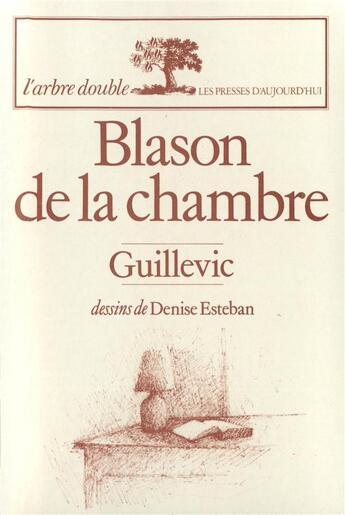 Couverture du livre « Blason de la chambre » de Guillevic/Esteban aux éditions Gallimard