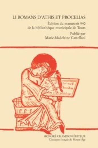 Couverture du livre « Li romans d'athis et procelias » de Anonyme aux éditions Honore Champion
