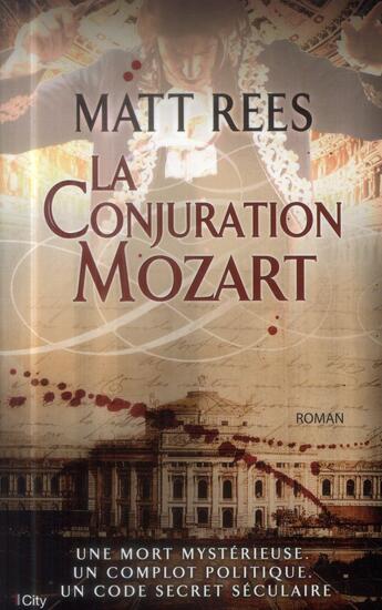 Couverture du livre « La conjuration Mozart » de Matt Rees aux éditions City