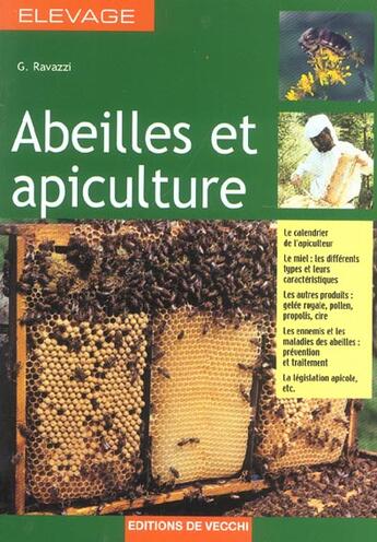 Couverture du livre « Elevage : abeilles et apiculture » de Ravazzi aux éditions De Vecchi