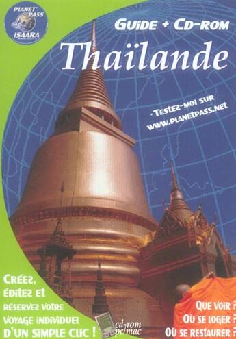 Couverture du livre « Thailande » de Jerome Barbier aux éditions Isaara