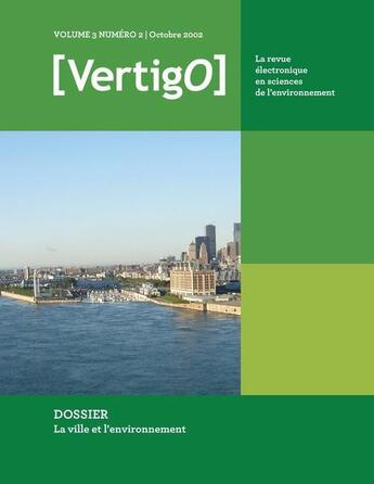 Couverture du livre « VERTIGO T.3/2 ; la ville et l'environnement » de Vertigo aux éditions Editions En Environnement