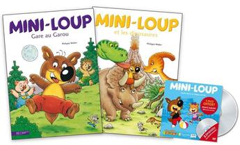 Couverture du livre « Mini-Loup et les dinosaures ; gare au garou » de Philippe Matter aux éditions Hachette Enfants