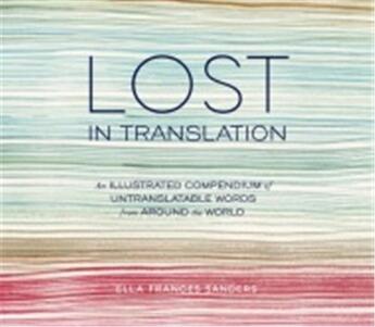 Couverture du livre « Lost in translation » de Sanders Ella Frances aux éditions Random House Us