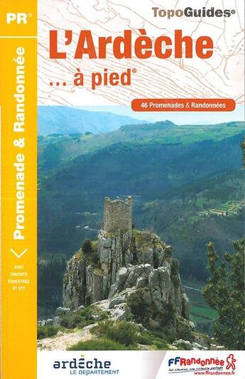 Couverture du livre « L'Ardèche... à pied (édition 2017) » de  aux éditions Ffrp