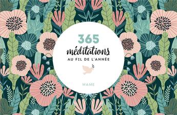 Couverture du livre « 365 méditations au fil de l'année » de Karine-Marie Amiot aux éditions Mame