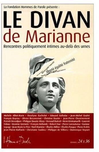 Couverture du livre « Le divan de Marianne ; rencontres politiquement intimes au-delà des urnes » de Alain Michel aux éditions Puf