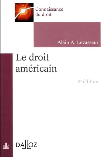 Couverture du livre « Le droit américain » de  aux éditions Dalloz