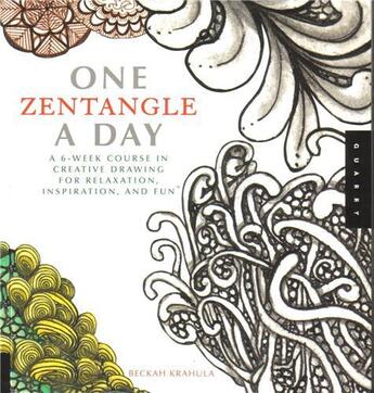 Couverture du livre « One zentangle a day » de Krahula aux éditions Quarry