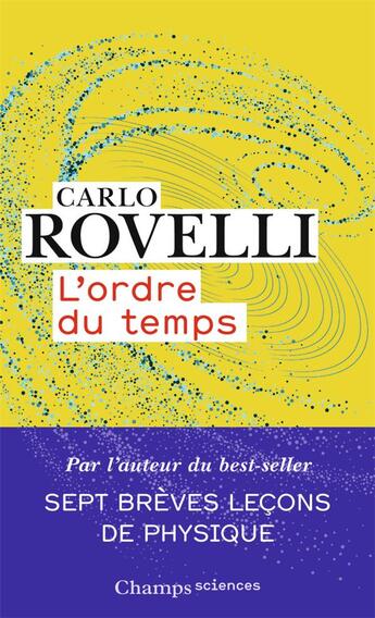 Couverture du livre « L'ordre du temps » de Carlo Rovelli aux éditions Flammarion