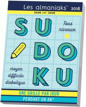 Couverture du livre « Calendrier ; sudoku (édition 2018) » de  aux éditions Editions 365