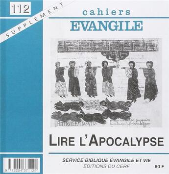 Couverture du livre « Sce-112 lire l'apocalypse » de Col Cahiers Evang. aux éditions Cerf