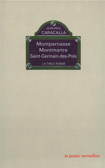 Couverture du livre « Coffret Caracalla 3 volumes » de Jean-Paul Caracalla aux éditions Table Ronde