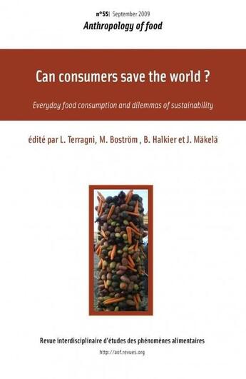 Couverture du livre « ANTHROPOLOGY OF FOOD T.55 ; can consumers save the world? » de  aux éditions Virginie Amilien