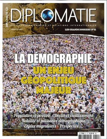 Couverture du livre « Diplomatie gd n 51 la demographie - juin/juillet 2019 » de  aux éditions Diplomatie