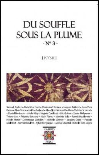 Couverture du livre « Du souffle sous la plume n 3, poesie, ouvrage collectif » de Divers aux éditions Rezobook