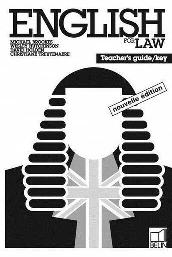 Couverture du livre « English for law ; prof » de Hutchinson et Brookes aux éditions Pu De Rennes