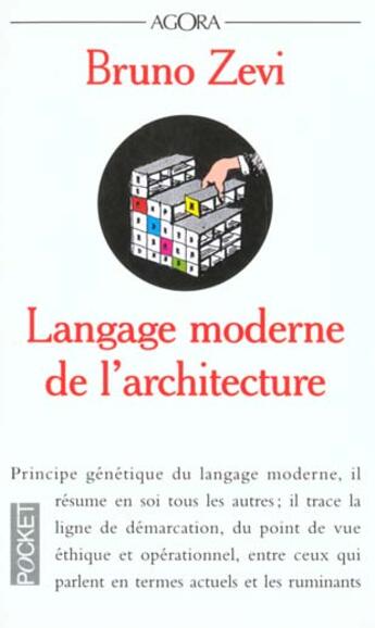 Couverture du livre « Langage Moderne De L'Architecture » de Bruno Zevi aux éditions Pocket