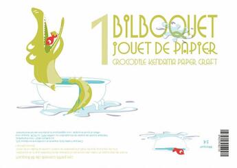 Couverture du livre « Bilboquet crocodile (papertoy) » de Valerie Zloty aux éditions Mk67