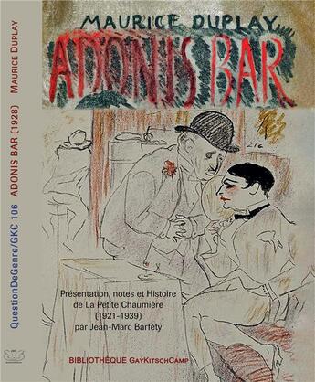 Couverture du livre « Adonis-Bar » de Maurice Duplay aux éditions Gaykitschcamp
