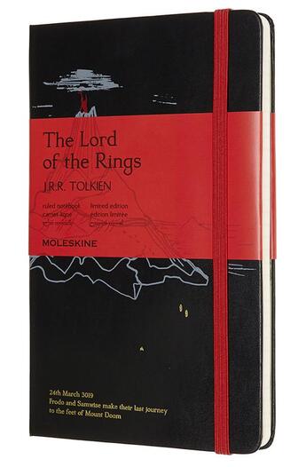 Couverture du livre « Seigneur des anneaux carnet ligné grand format mt doom » de  aux éditions Moleskine