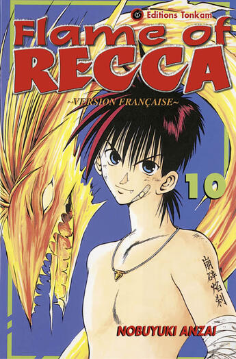 Couverture du livre « Flame of recca t.10 » de Nobuyuki Anzai aux éditions Delcourt