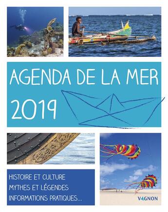 Couverture du livre « Agenda de la mer (édition 2019) » de Caroline Britz aux éditions Vagnon