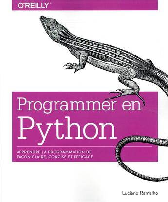 Couverture du livre « Programmer avec Python » de Luciano Ramalho aux éditions First Interactive