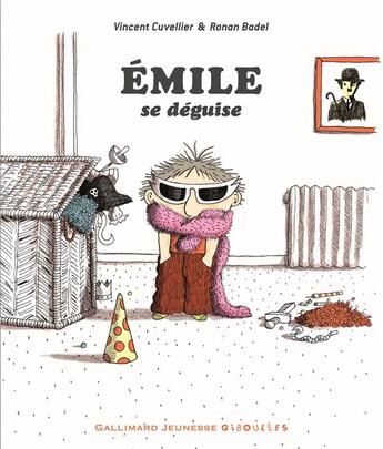Couverture du livre « Emile se déguise » de Ronan Badel et Vincent Cuvellier aux éditions Gallimard Jeunesse Giboulees