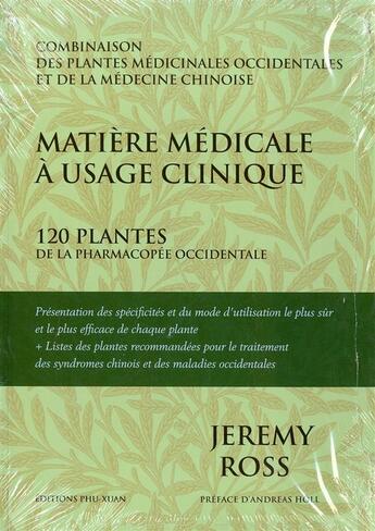 Couverture du livre « Matiere medicale a usage clinique » de Ross/Viel-Robert aux éditions Phu Xuan