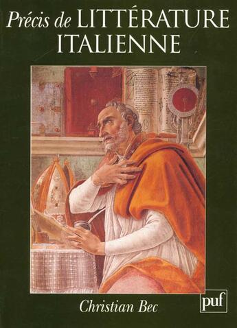 Couverture du livre « Precis de litterature italienne » de Tristan-Baron/Boulay aux éditions Puf