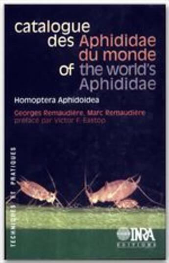 Couverture du livre « Catalogue des aphididae du monde » de G Remaudiere aux éditions Inra