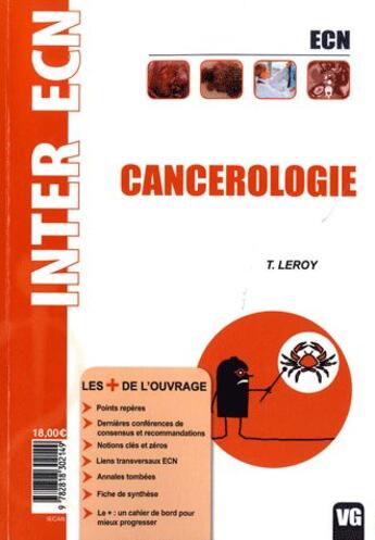 Couverture du livre « Inter ECN ; cancérologie » de T. Leroy aux éditions Vernazobres Grego