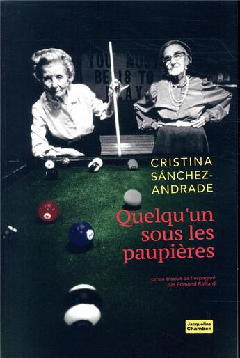 Couverture du livre « Quelqu'un sous les paupières » de Cristina Sanchez-Andrade aux éditions Jacqueline Chambon