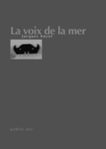 Couverture du livre « La voix de la mer » de Jacques Ancet aux éditions Publie.net