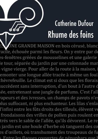 Couverture du livre « Rhume des foins » de Catherine Dufour aux éditions Le Belial