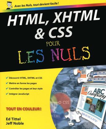 Couverture du livre « HTML, XHTML et les CSS Pour les nuls » de Bill Harrel aux éditions First