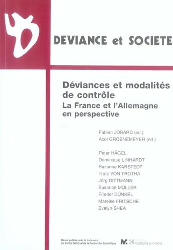 Couverture du livre « Deviances et modalites de controle » de Fabien Jobard et Groene aux éditions Georg