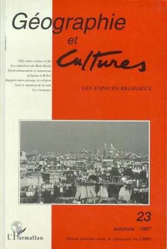 Couverture du livre « Geographie et cultures n 23 » de  aux éditions L'harmattan